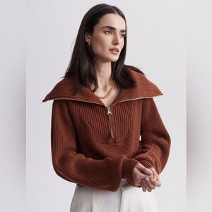 NWOT VARLEY Mentone Half-Zip Knit Pullover